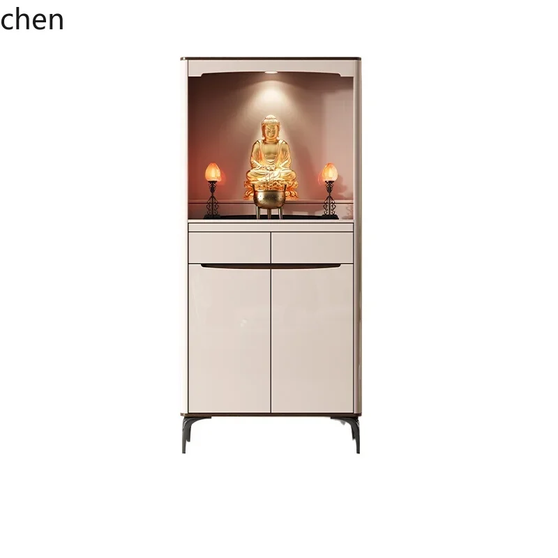 

TQH Buddhist shrine offering table Shrine cabinet offering table New Chinese vertical cabinet Modern simple Guanyin