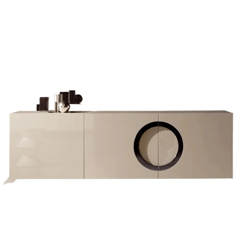 high quality Italian minimalist solid wood sidard Modern ple storage cinet in living and model room