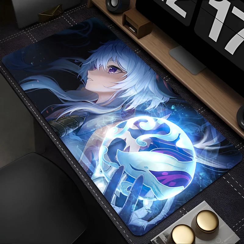 Muismat Anime HD Muismat Gaming Accessoires Kantoor Toetsenbord Pad Grote Bureaumat PC G-genshin Impact Ganyu Rubber Uitgebreide Pad
