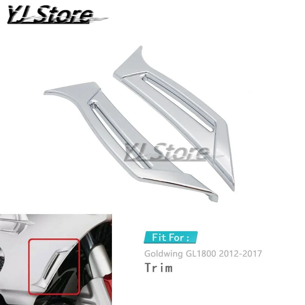 Fit For Honda Goldwing GL1800 2012-2017 Motorcycle Chrome Fairing Intake Scoops Audio Comfort