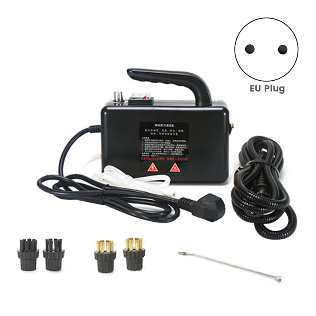 Nettoyeur à vapeur haute pression 2600W, Machine de nettoyage à la vapeur pour tapis, nettoyeur à vapeur Portable pour voiture, prise ue