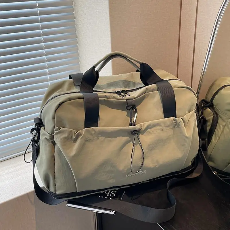 

Большая дорожная сумка, спортивная сумка, школьная сумка, сумка для общежития, сумка с отделением для влажных и сухих вещей, молодежная дорожная сумка из ткани Оксфорд