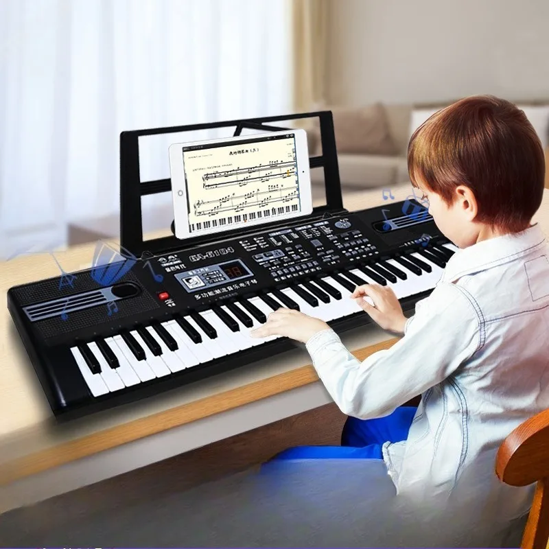 Children's Electronic Organ 61 Key Beginners Portable Electric Piano Entry Level Practice Electric Pianos Kids Music Keyboard