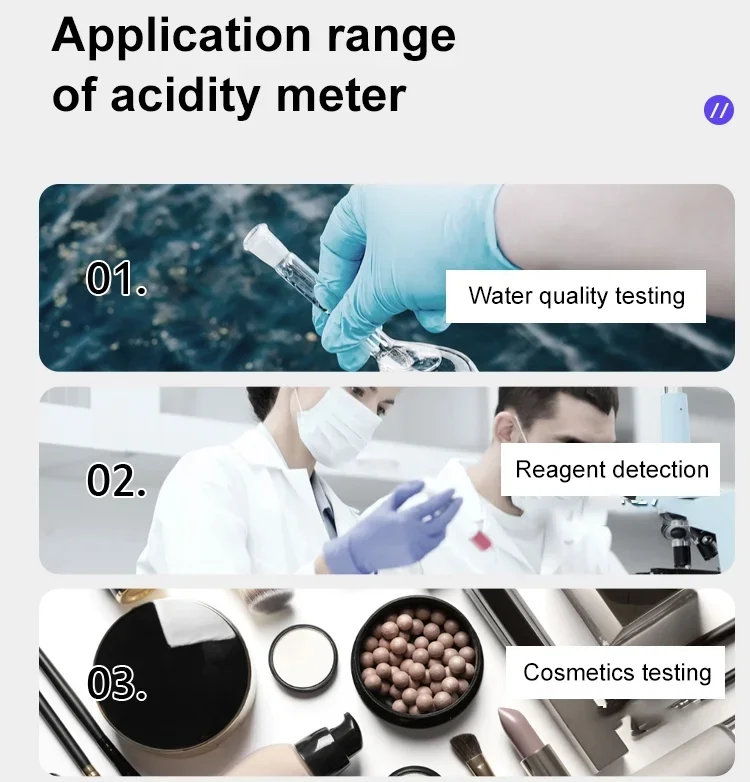Probador de medidor de PH de sobremesa de alta precisión PH-3C
