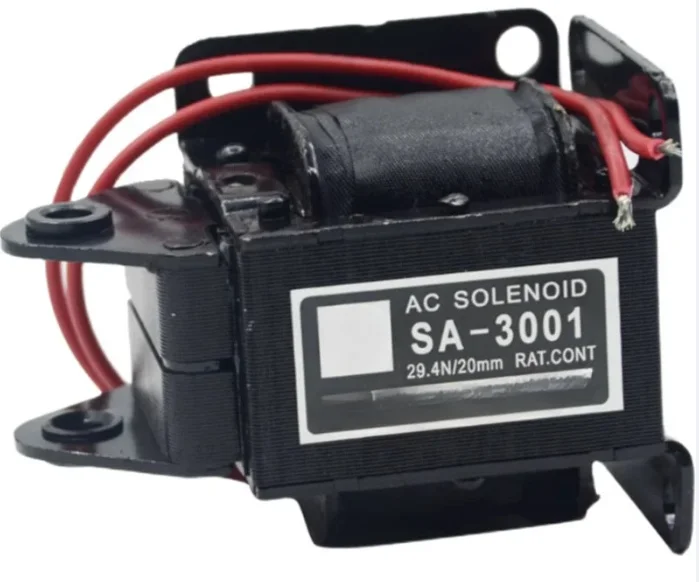 SA-3001 AC 220V 20mm Stroke 29.4N Force Solenoid Tractive Electromagnet