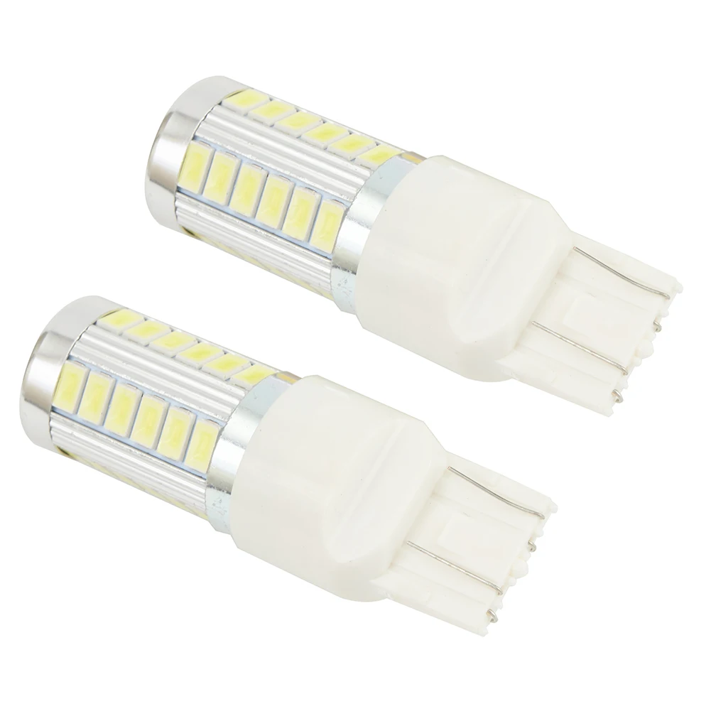 6.6W 800LM Car Reverse light Brake light 2pcs 6000K White T20 Bubls 7443 7440 5630 33SMD LED Lights Low power High Quality