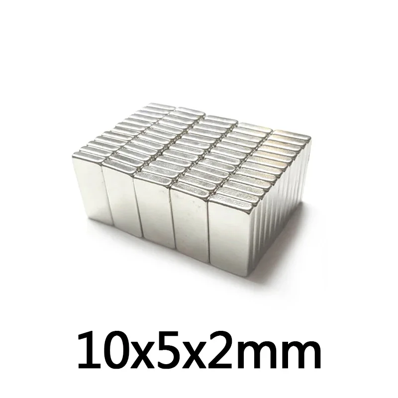 Imanes potentes de bloque pequeño de 10x5x2mm 10*5*3 10x4x2mm magnéticos para refrigerador, oficina, bricolaje 10*4*3mm 10*3*2
