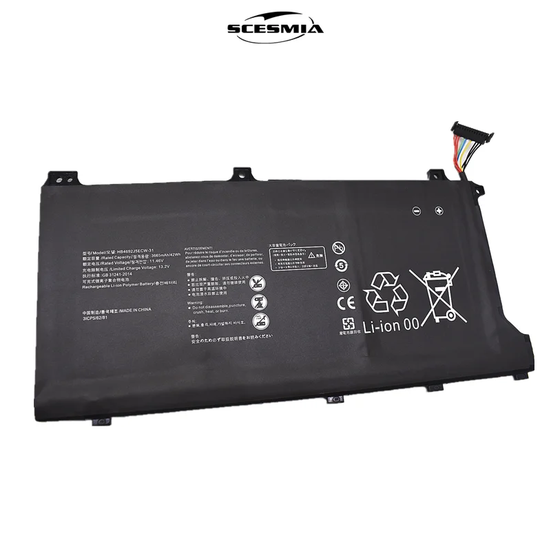 HB4692J5ECW-31 Laptop Battery for Huawei MateBook D15-53010TUY BOH-WAQ9R WAE9P WAH9P VLT-W50 HNL-WFP9 WFQ9 WRTD-WFH9 HLY-19R