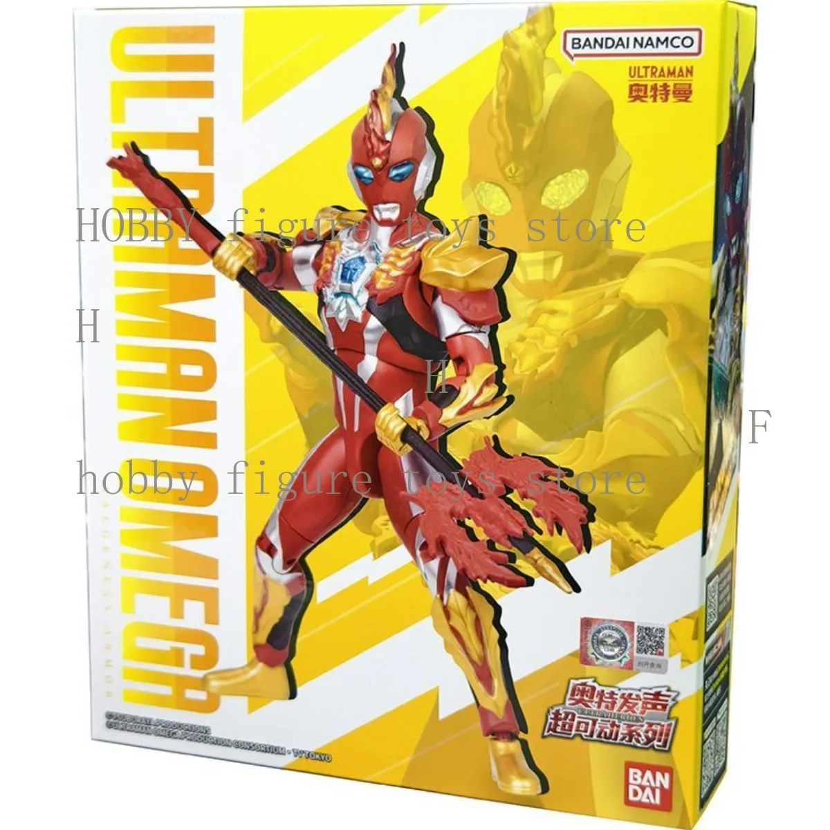 دمى ألعاب الأطفال الأصلية من بانداي ألترامان أوميغا تشوك درع تنشيط الصوت والمتحركة للغاية