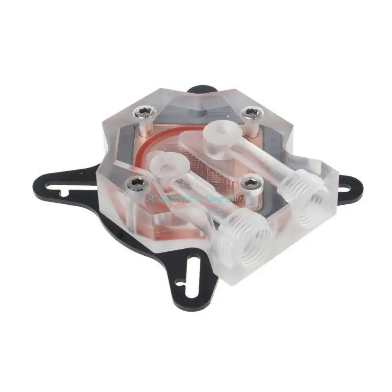 E74D G1/4 Computer Water Cooler Block Waterblock Transparent Acrylic Top for Intel
