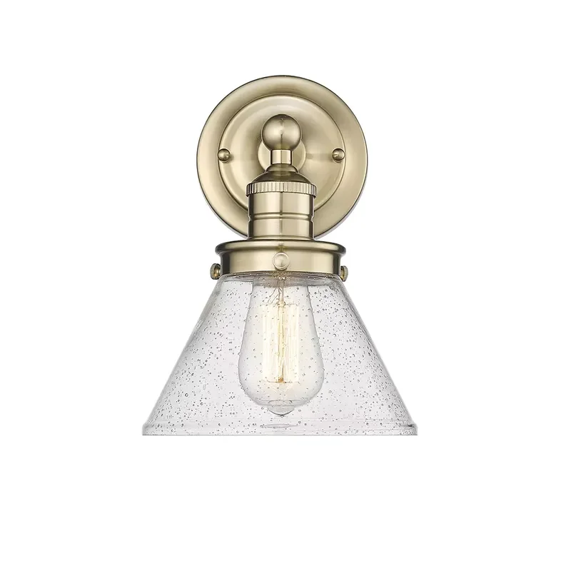 for Modern 1/2/3/4 Light Indoor Bathroom Vanity Light Transparent Glass Shade with Transition Style Mirror Light