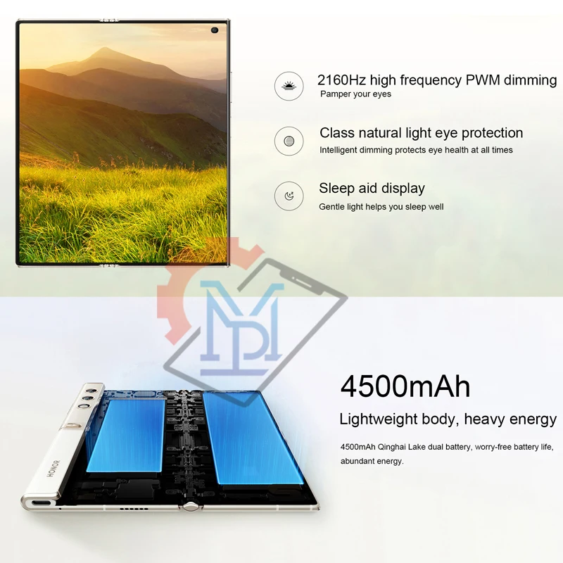 Smartphone pliable 5G, téléphone portable, écran OLED 2023 amaran, Snapdragon 7.71G, caméra 50MP, batterie 778 mAh, 4500 d'origine