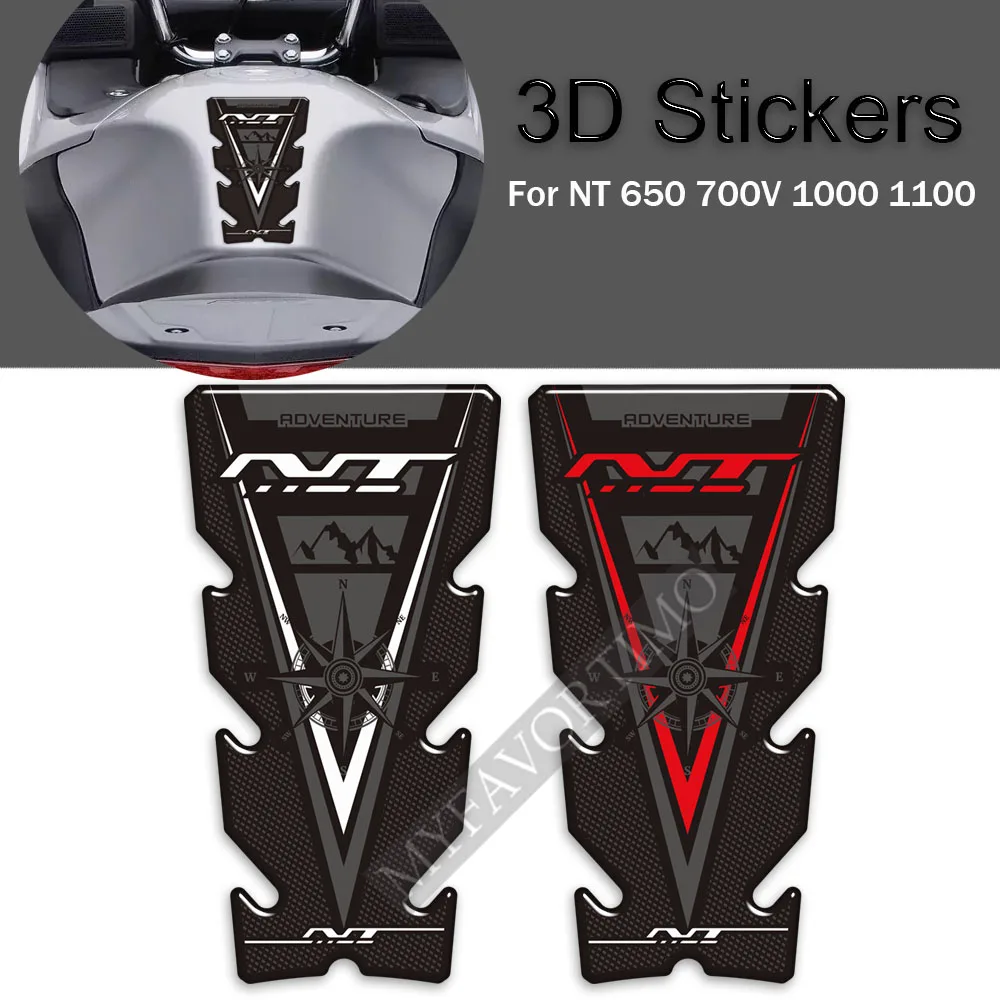 

For Honda NT 650 700V 1000 1100 NT650 NT1100 Adventure Motorcycle Stickers Decals Protection Tank Pad Gas Fuel Oil Kit Knee