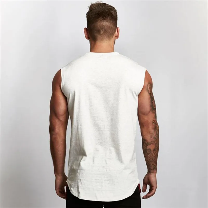 Camiseta ajustada transpirable para hombre, camiseta sin mangas para correr, Fitness, Verano