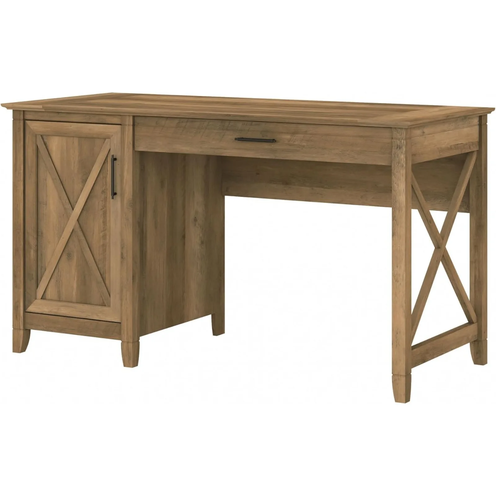 

US Bush Furniture Key West Computer Desk with Storage Small Desk for Home Office in Reclaimed Pine 54W x 24D Modern