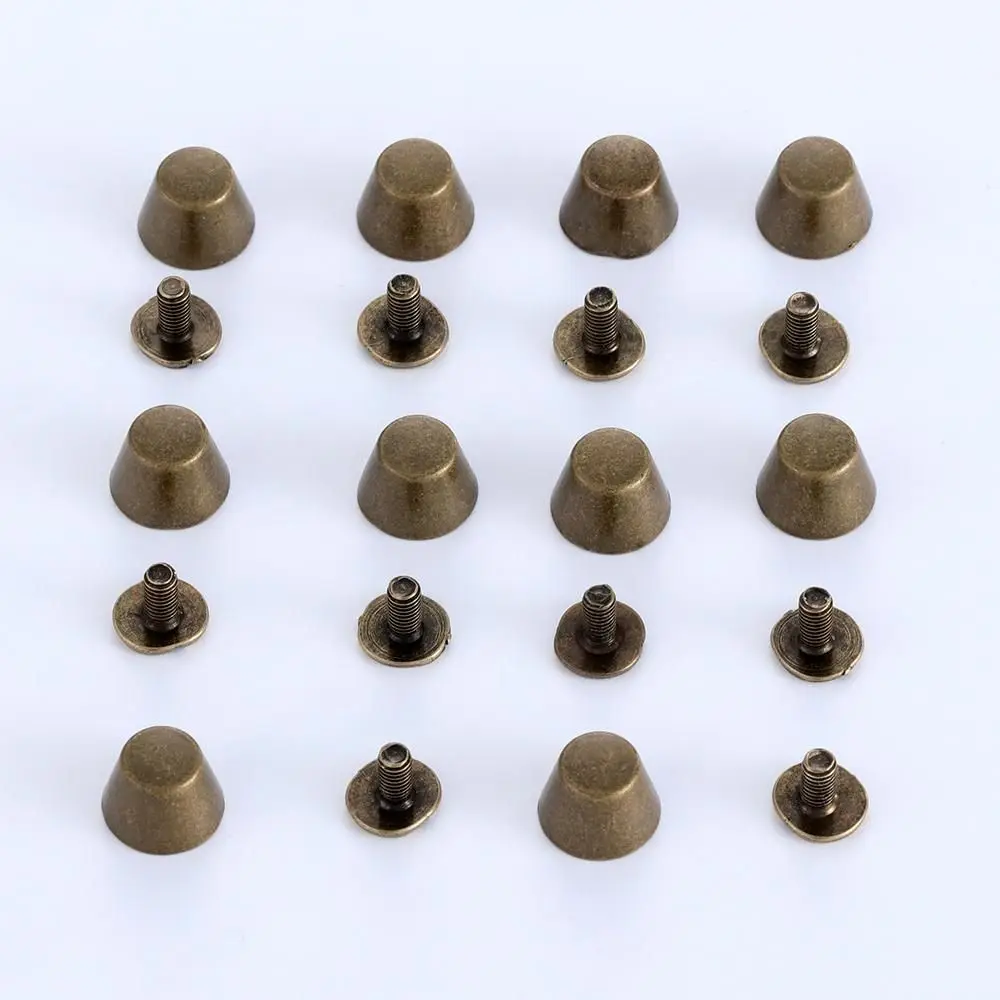 10set/bag 10/12mm Punk Cloth Button Leather Craft Clothes/Bag/Shoes Bucket Dome Round Head Screws Solid Nail Bolt Strap Rivets