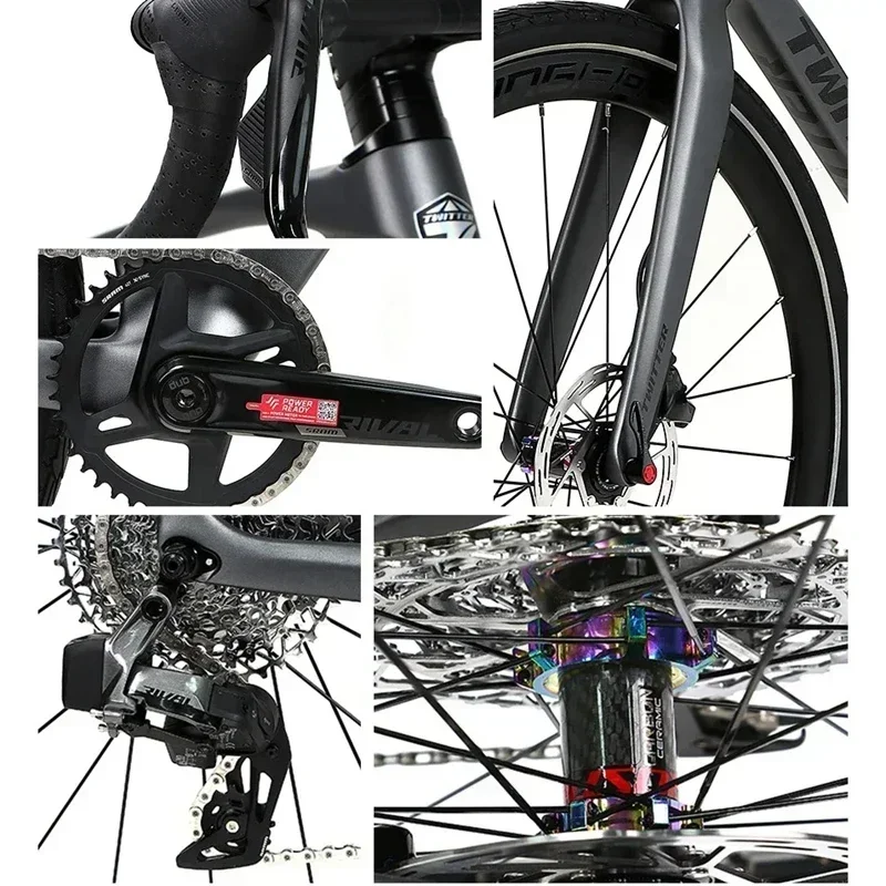 V3 700*40C Carbon Fiber Frame 12-speed Road Bicycle Electric Variable Speed Road Racing Oil pressure disc brake ultra-light Bike