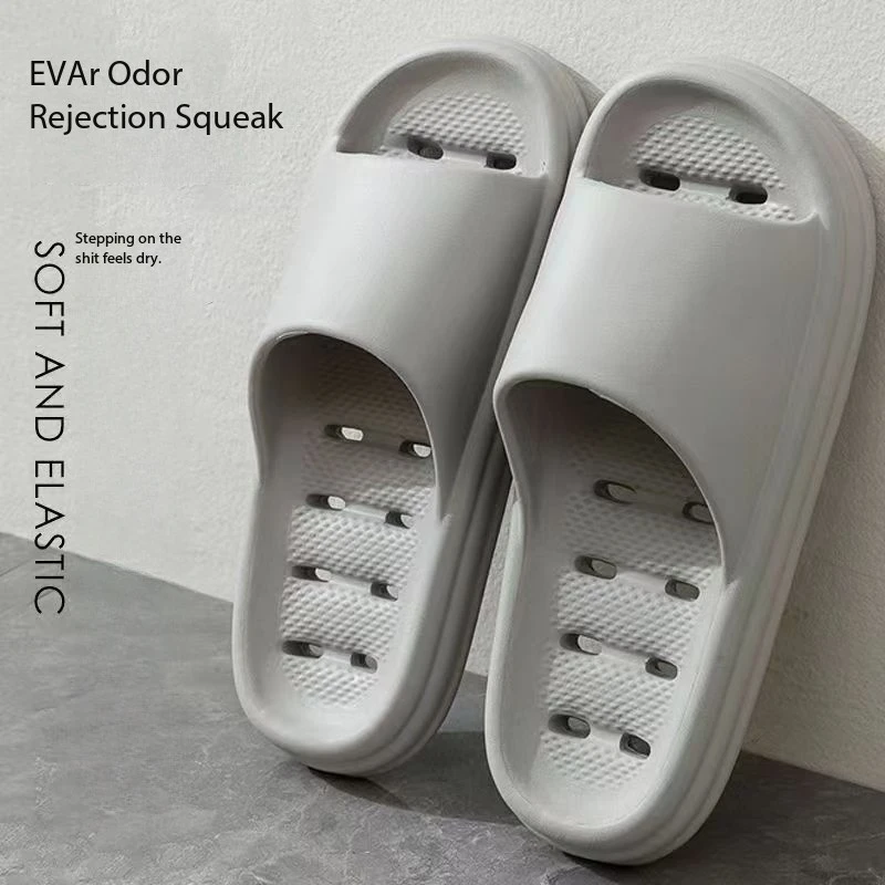 

Женские толстоподошвенные тапочки-облака из ЭВА с мягкой подошвой, мужские шлепанцы, летние пляжные вьетнамки, женские нескользящие тапочки для ванной и дома ﻿