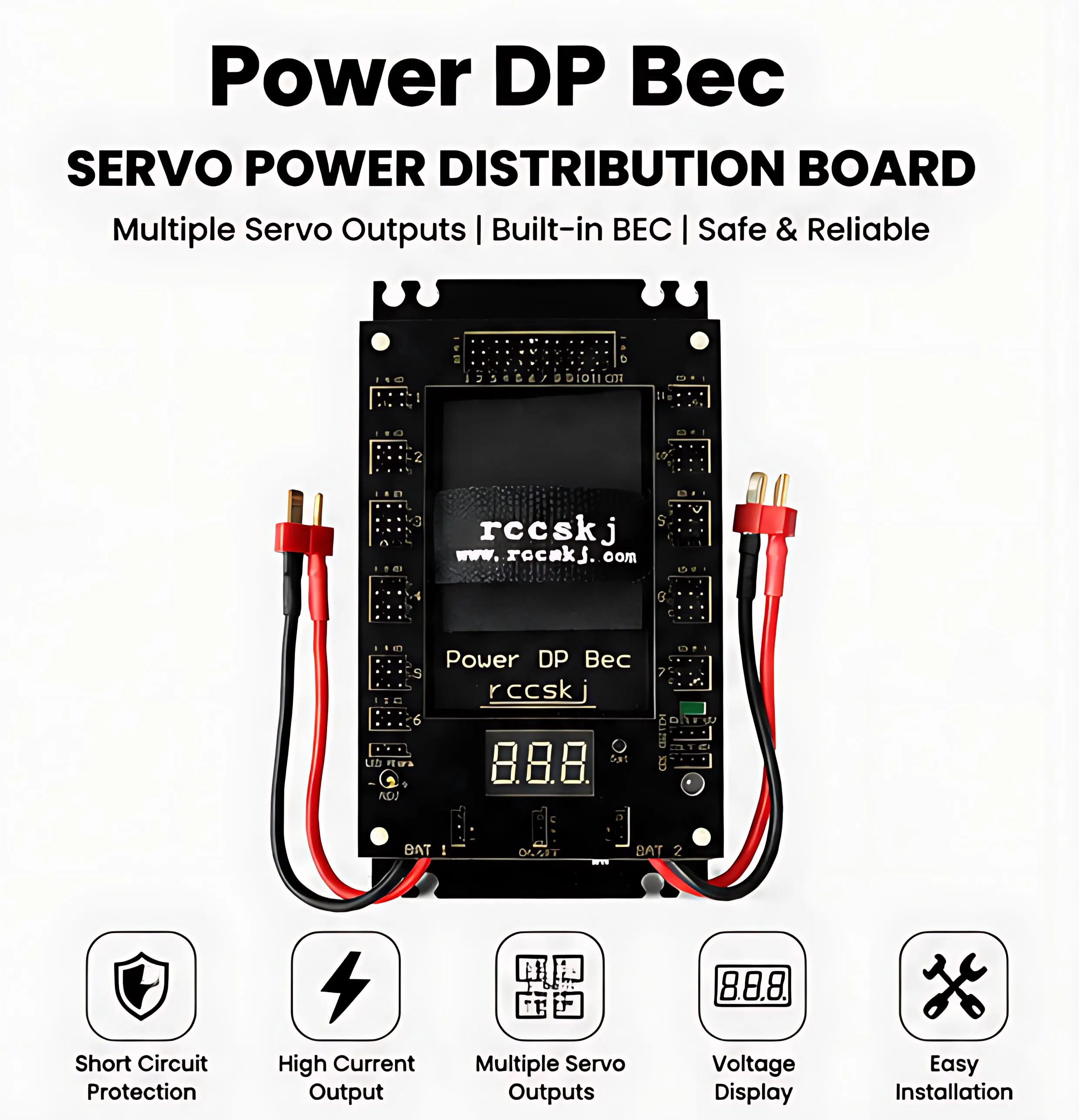 Rccskj E3102 DP Servo Section Board Integrated CDI and BEC