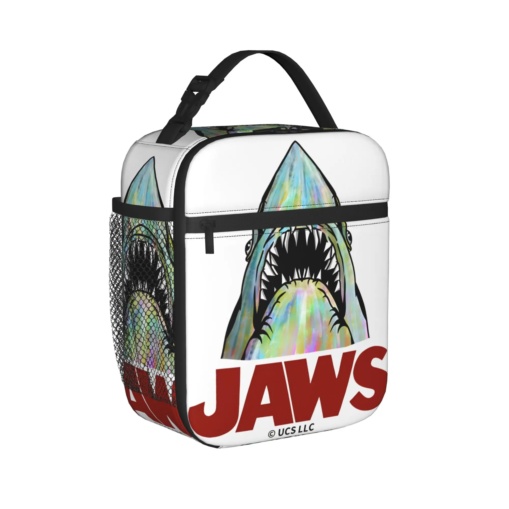 Lunch Bag Jaws Great White Shark Office Lunch Box For Girl Boy  Casual Portable Graphic Design Thermal Tote Handbags