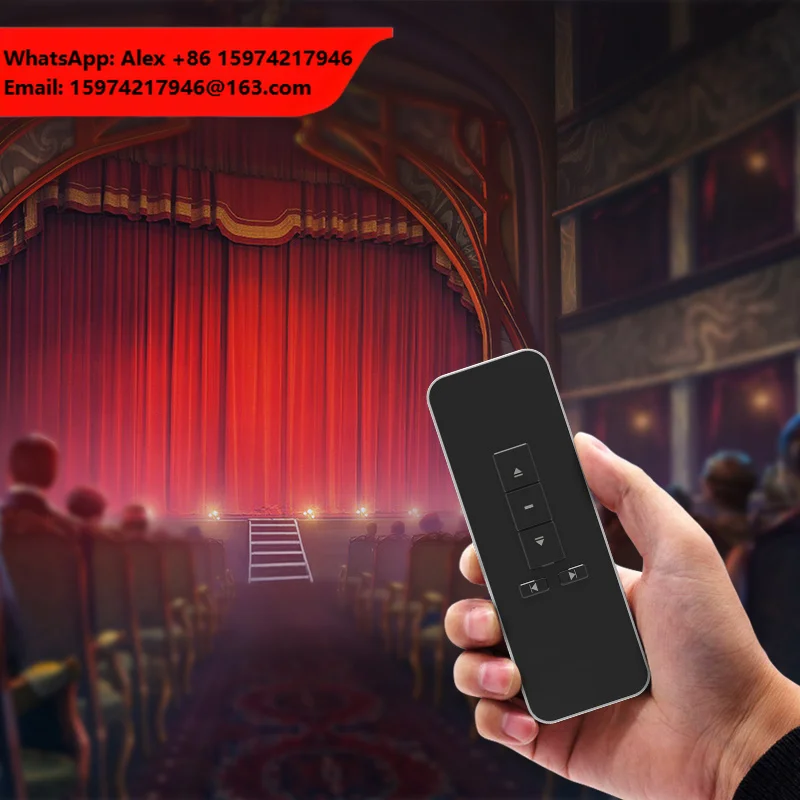 Heavy Curtains Smart Stage Automatic Curtain System Wifi Electric Stage Curtain Motor And Track