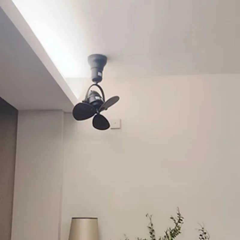 16 Inch Pivot Ceiling & Wall Mount Fan 990RPM Oscillating Modern Low Profile Corner Fan for Compact Room
