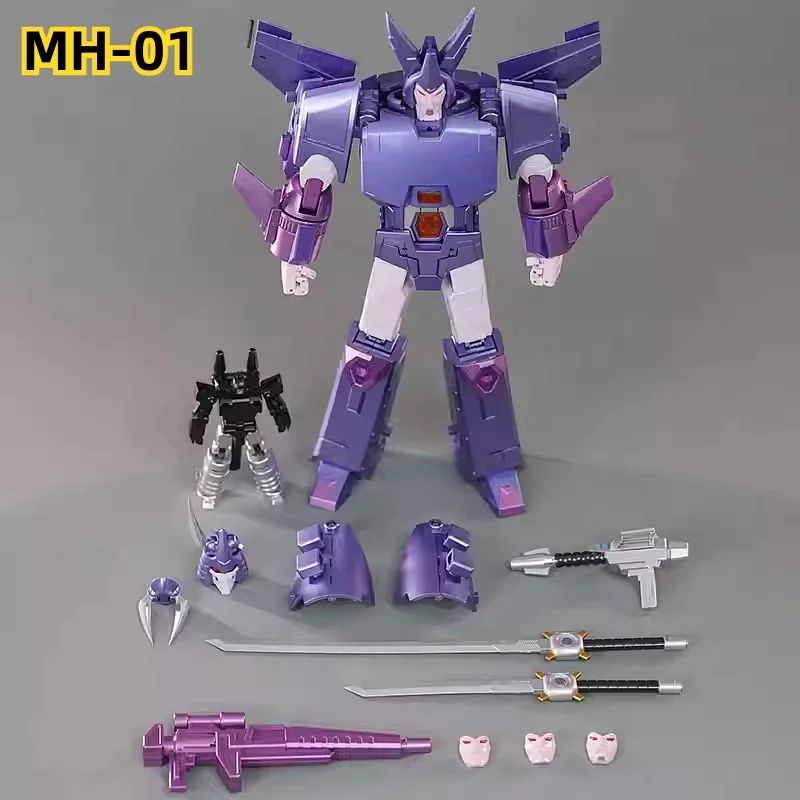 [EM ESTOQUE AGORA] MHZ TOYS Transformação MH-01 MH01C Laranja Hurricane Cyclonus 2.0 KO MH-01B FT-29 Figura de alta qualidade com caixa