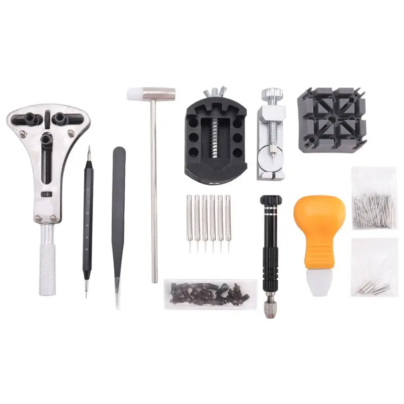 

AED2-153 шт. комплект для ремонта часов, профессиональный набор инструментов с пружинной планкой, набор инструментов для замены батареи для часов, набор инструментов для ремешка для часов