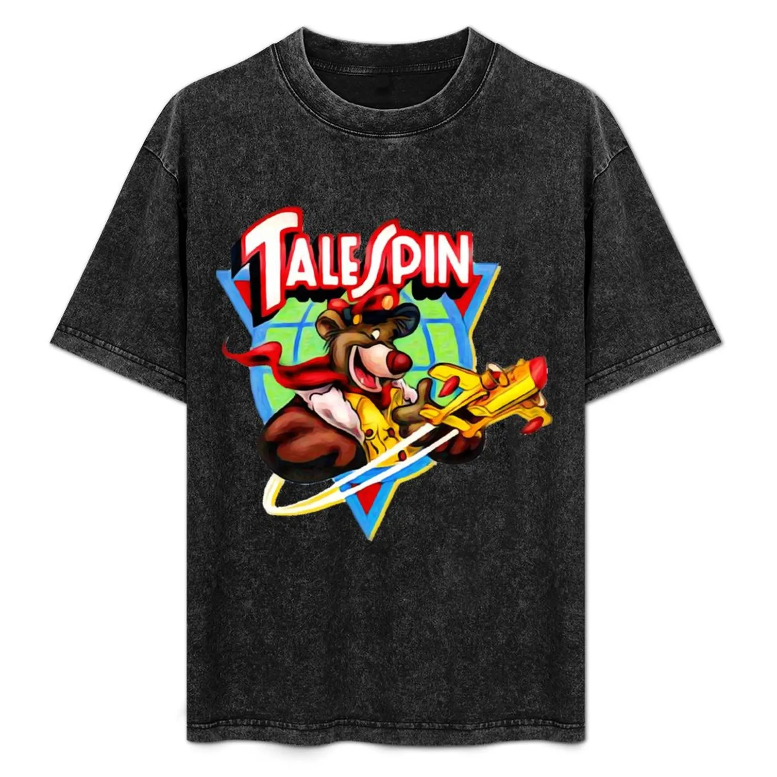 Talespin, baloo logo plane T-Shirt customizeds Short sleeve tee man t shirt mens t shirt graphic