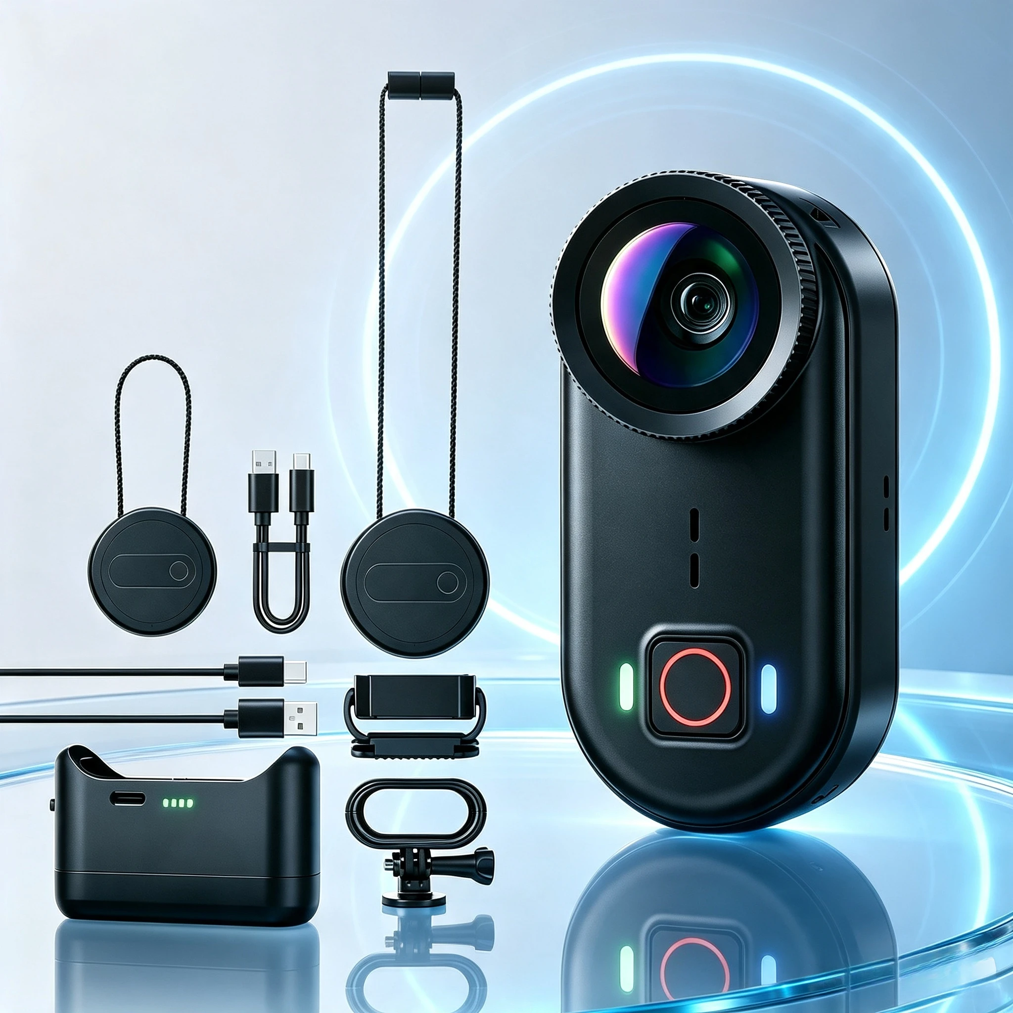 4K Mini Thumb POV Action Camera, WiFi Connect Phone, Lightweight Camera For Motorcycle, Bicycle & Pet Vlog