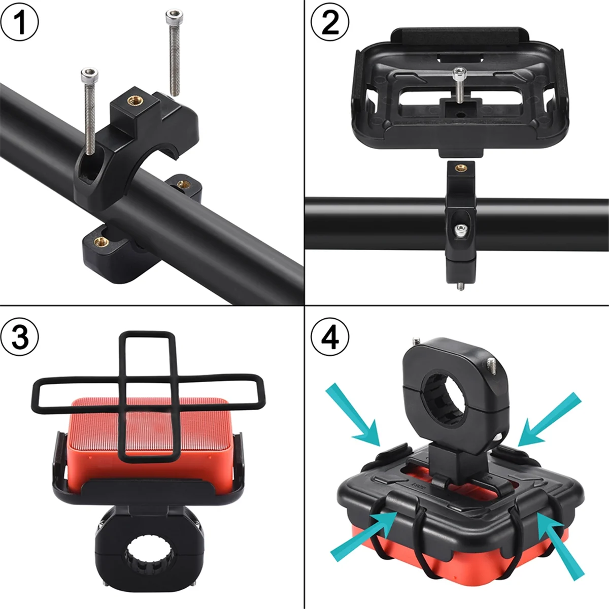 POP-lBicycle-funda protectora de silicona para altavoz, Estuche de transporte de viaje a prueba de golpes para/GO 4/GO 3/GO 2 portátil BT