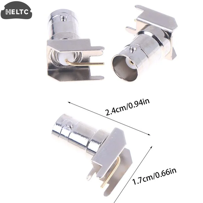 

5/10/20PCS Metal 50 Ohm Q9 BNC Female Right Angle 90 Degree Plug Solder Cup PCB Nickel Plated Brass RF Coaxial Adapters