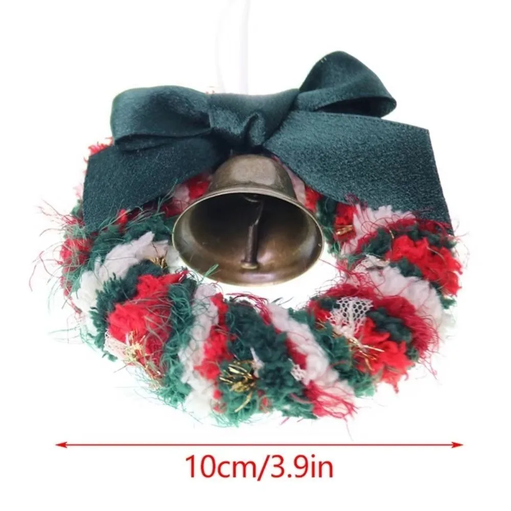 New Exquisite Wool Thread Christmas Tree Pendant Creative New Year Mini Christmas Wreath Gifts Scene Decor Xmas Tree Ornaments