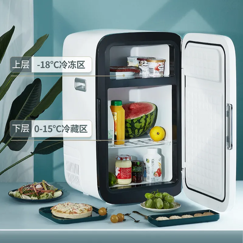 32L Compressor Driven Mini Fridge, Compact Refrigerator with Cooler and Freezer for Rental Home
