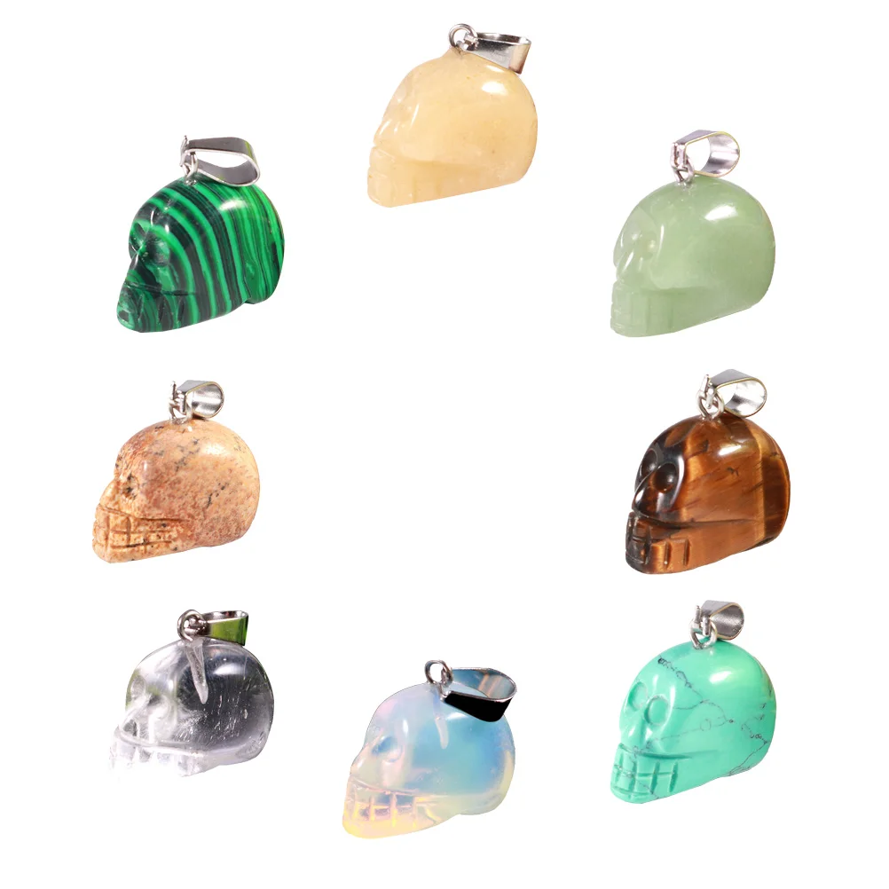 

8pcs Skull Stone Jewelry DIY Accessories H Jewelry Diy Accessories Decor Craft Shaped Necklace Keychain Durabl