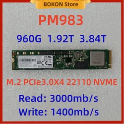 Original For Samsung PM983 M.2 PCIE3.0 Nvme 3.84T 1.92T 960G 22110 SSD Enterprise Internal Solid State Drives Server For Desktop