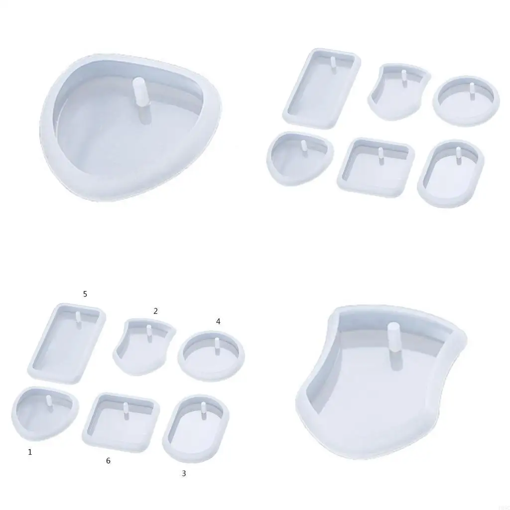 195C Pendant Mold Hanging Listed Epoxy Resin Mold Handmade Necklace Keychain Mold