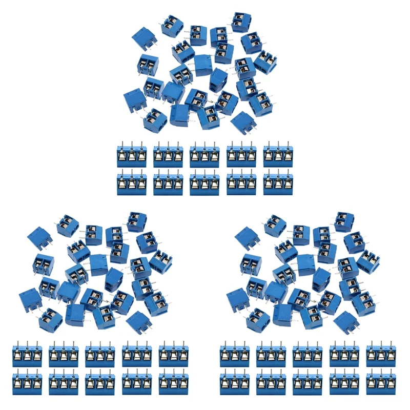 180Pcs 5Mm Pitch 2 Pin & 3 Pin PCB Mount Screw Terminal Block Connector For Arduino (150 X 2 Pin, 30 X 3 Pin)