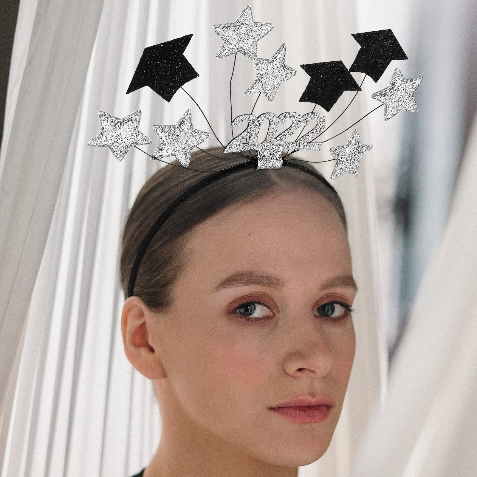 

Doctor Hat Headband Graduation Hats Decoration Party Headdress Hair Hoops Hairband Mini