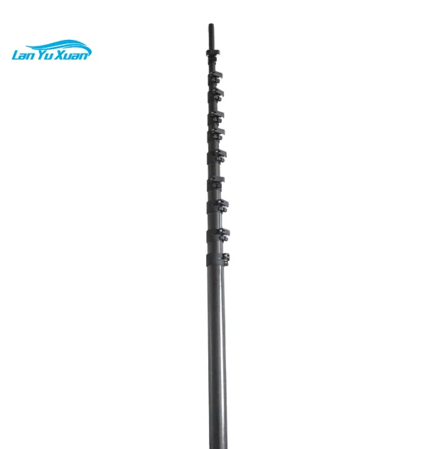 

15 Meter 50ft Carbon Fiber Telescopic Pole Water Fed Pole for Cleaning Tools 100% Carbon Fiber