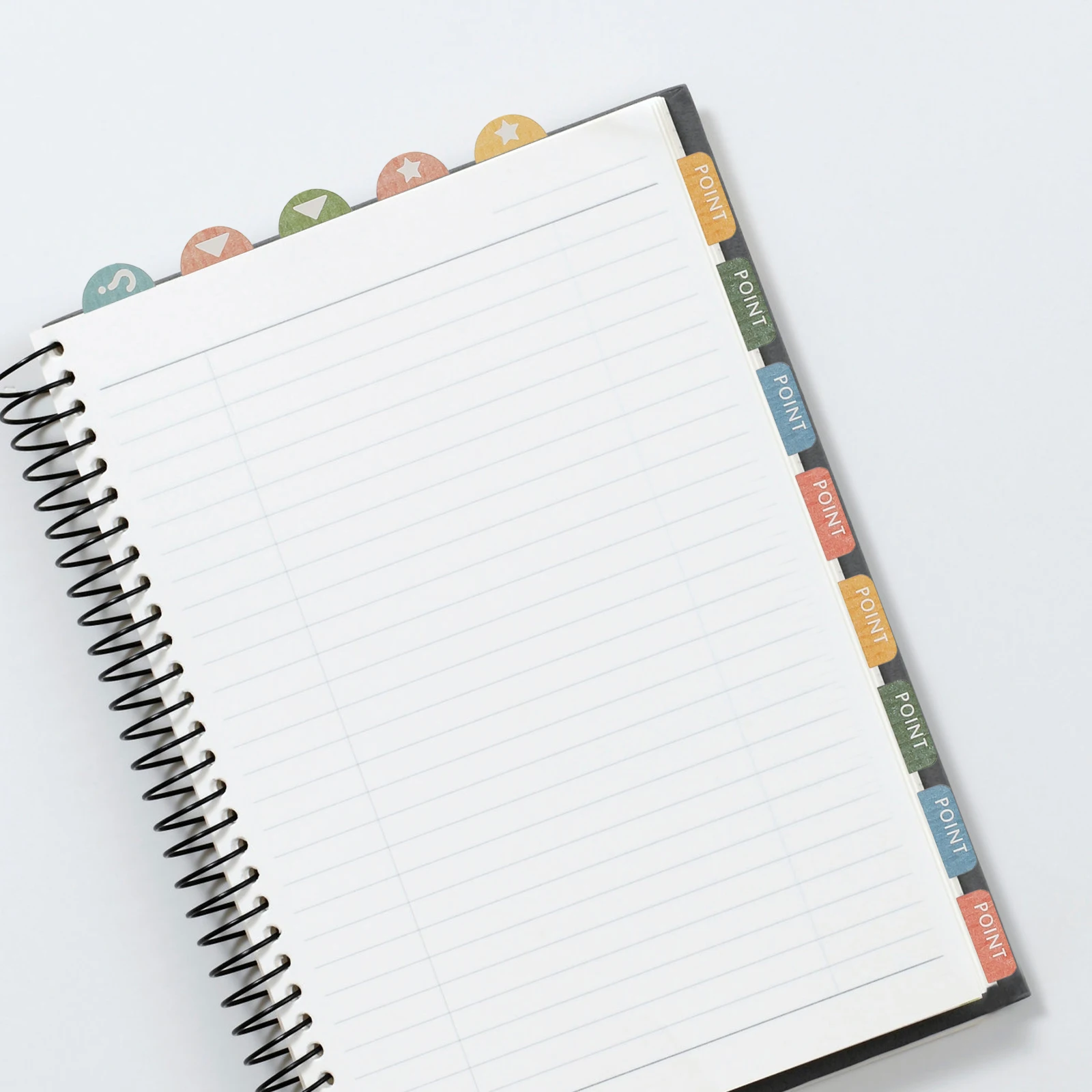 

6 Sheets Colorful Sticky Index Tabs Multi-Color Writable Annotation Tabs for Organizing Books Documents Office Study Page