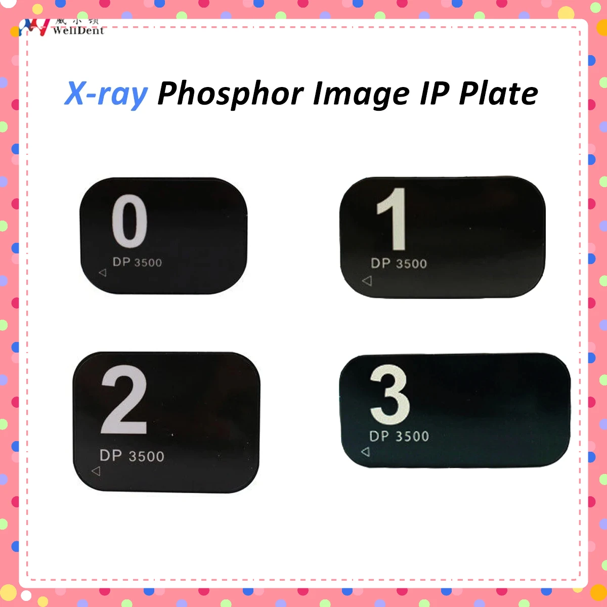 Dental Phosphor Image Plate IP Plate X-Ray Scanner Medical Radiovisograph Phosphor Storage Plates for General Scanner 0# 1# 2# 3