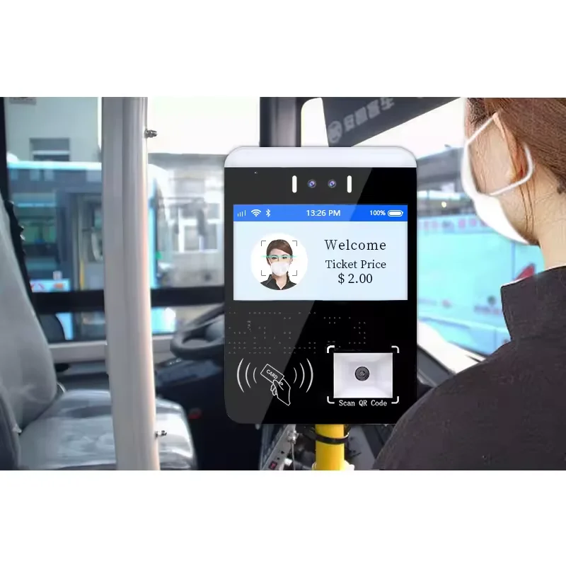 H158 Public Transportation Payment Card Reader NFC Payment Terminal Machine With QR Code Reader AFC System Bus Validator