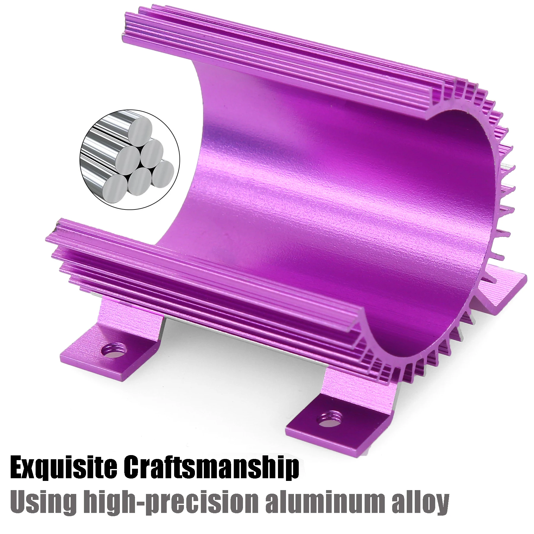 Motor Heatsink 1PCS Racing Aluminum Electric Motor Heat Sink Radiator Cooling Fins for 540 550  Motor RC Car Part