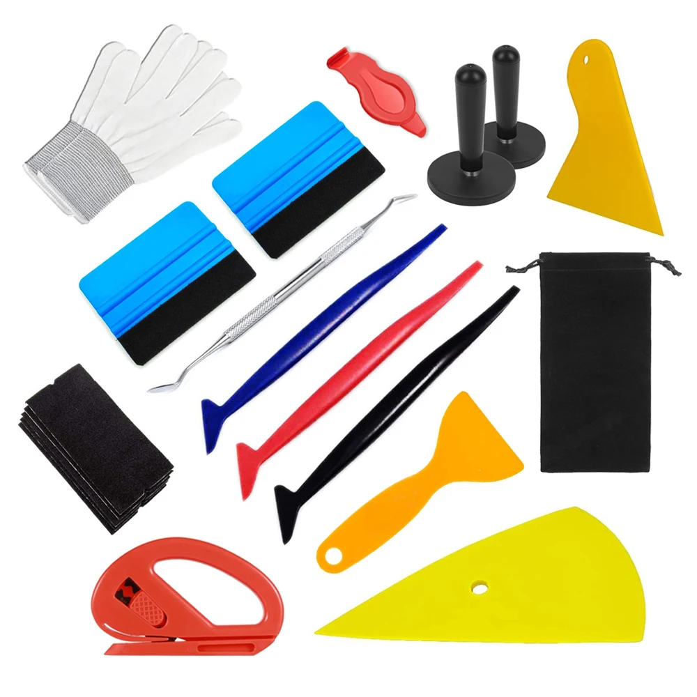 NeoWrap Professional Window Tint Film Installation Tool Car Vinyl Wrap Tools Kit Felt Squeegee Micro Scraper Vinyl Magnet Holder