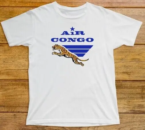 Air Congo T Shirt 659 Retro Airline Logo Zaire Africa Kinshasha Sabena Zambia