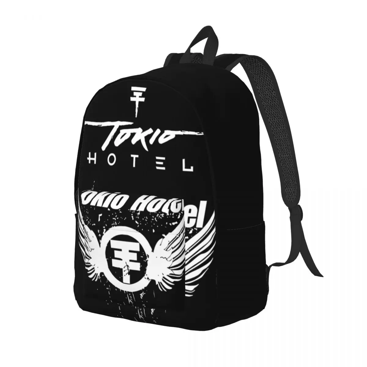 Tokio Hotel Merch Tokio Hotel Logo Backpack for Men Women Fashion High School Work Daypack Rock Band College Canvas Bags Sports