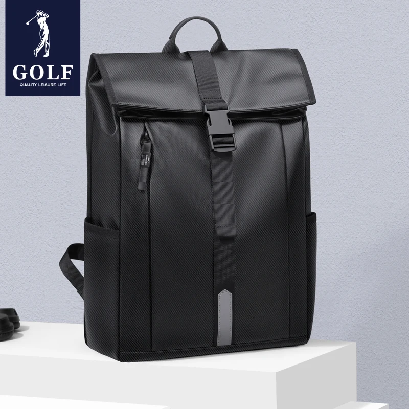 

GOLF Stylish Backpack For Men 17.3 Inch Laptop Backpack Expandable Male Travel Waterproof Backpacks Oxford Original Brands Bags