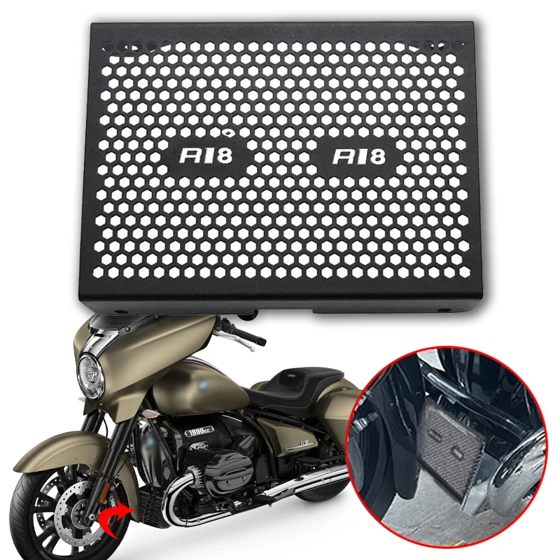 

Motorcycle R 18 Radiator Grille Guard Cover Accessories Engine Cooler Guard Protector Fit For BMW R18 R-18 B Classic 2021 2022
