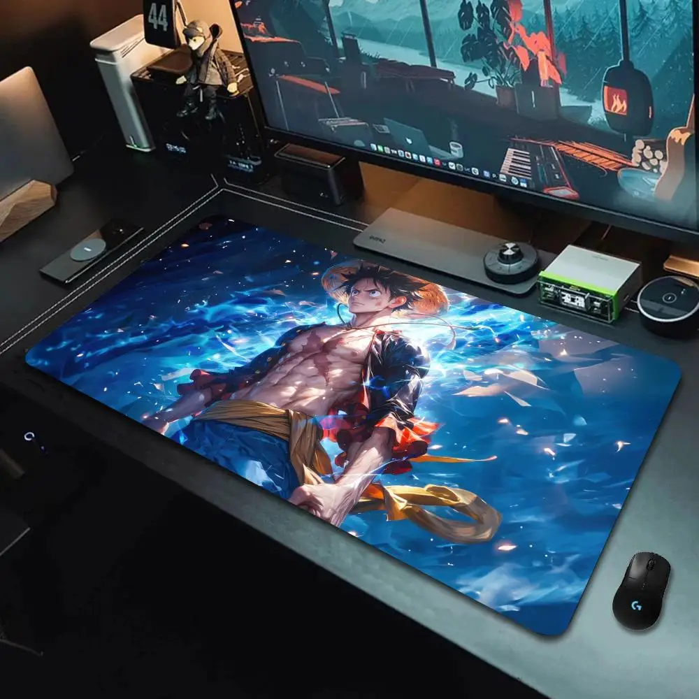 Imagem -02 - Anti-derrapante Anime Mouse Pad Macio Tapete de Mesa Grande Colorido Vivo One Preço Gaming Mousepad Acessórios de Computador Xxl lu Ffy Gear5